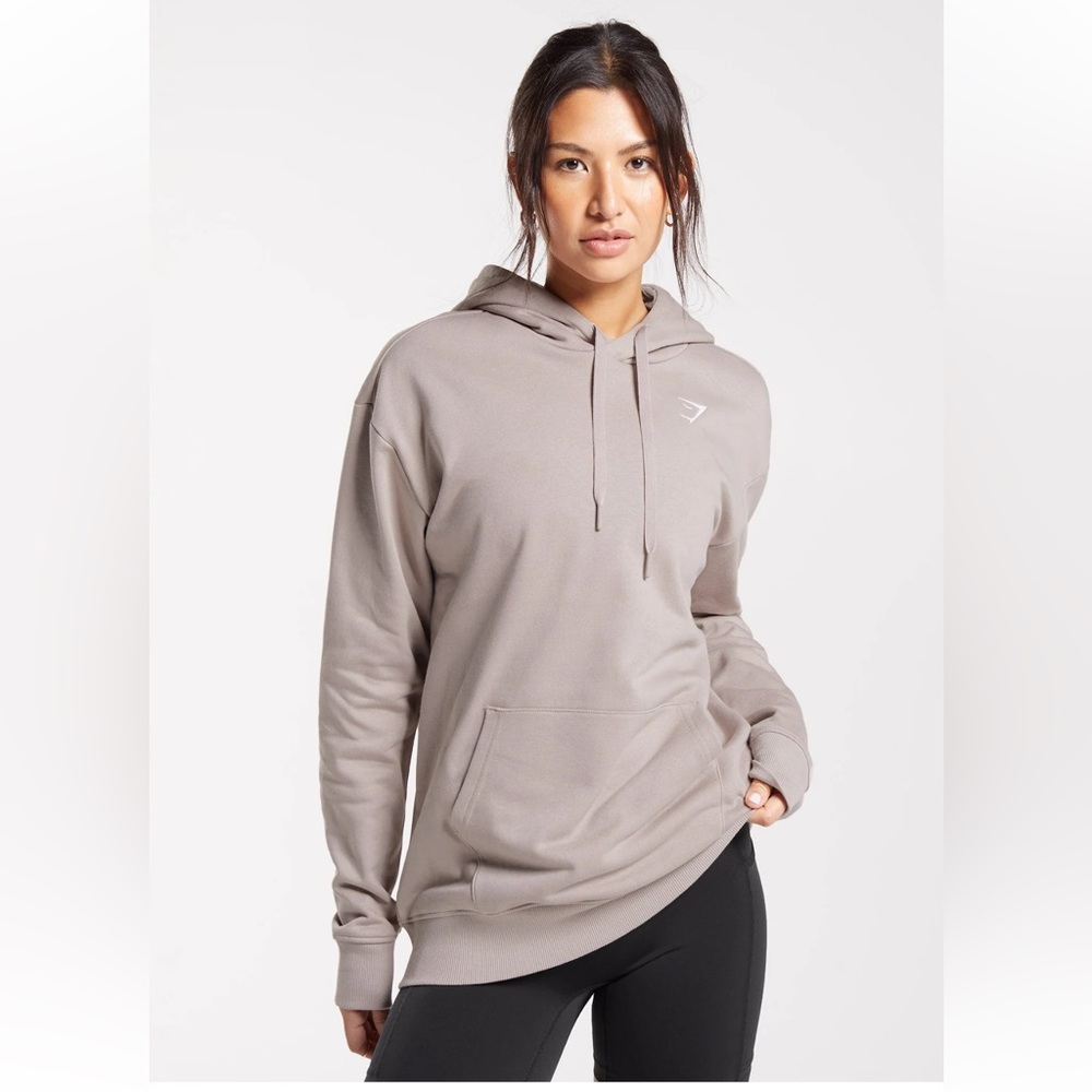 Gymshark Women's Light Pink Hoodie